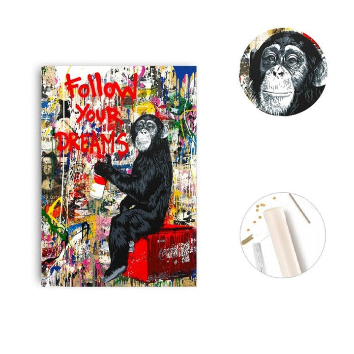 Street Graffiti - Canvas Wall Art Painting | Bowlift