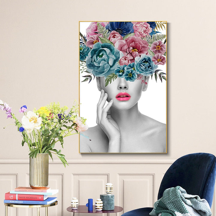 Beautiful Fashionista - Canvas Wall Art Painting | Bowlift