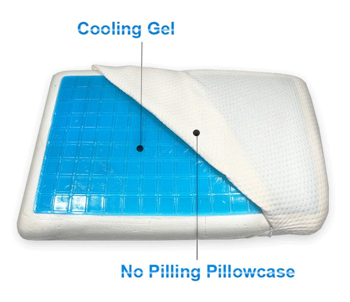 Premium Cooling Gel Memory Foam Pillow | Bowlift