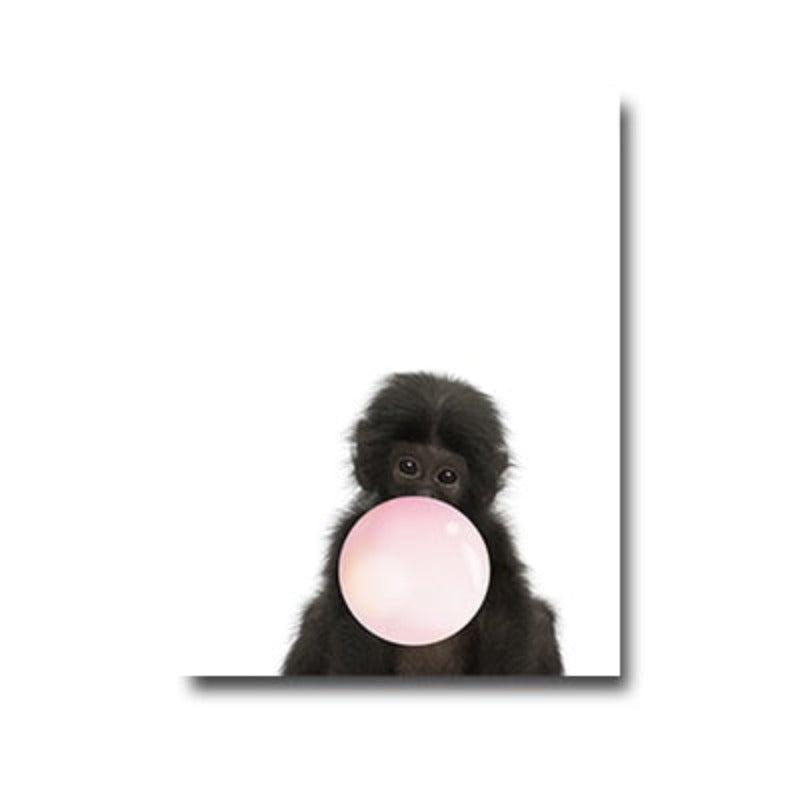 Wild Life At Party - Canvas Wall Art Painting | Bowlift