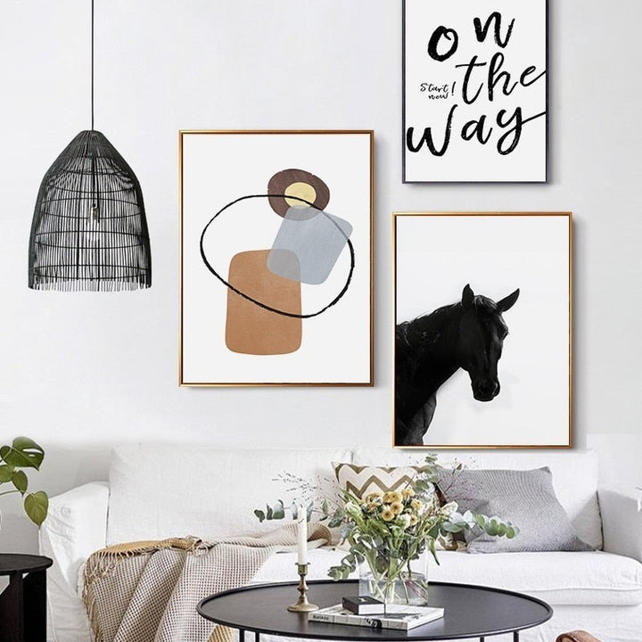 Scandinavia Geometric - Canvas Wall Art Painting | Bowlift