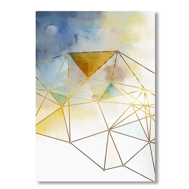 Geometric Line - Canvas Wall Art Painting | Bowlift