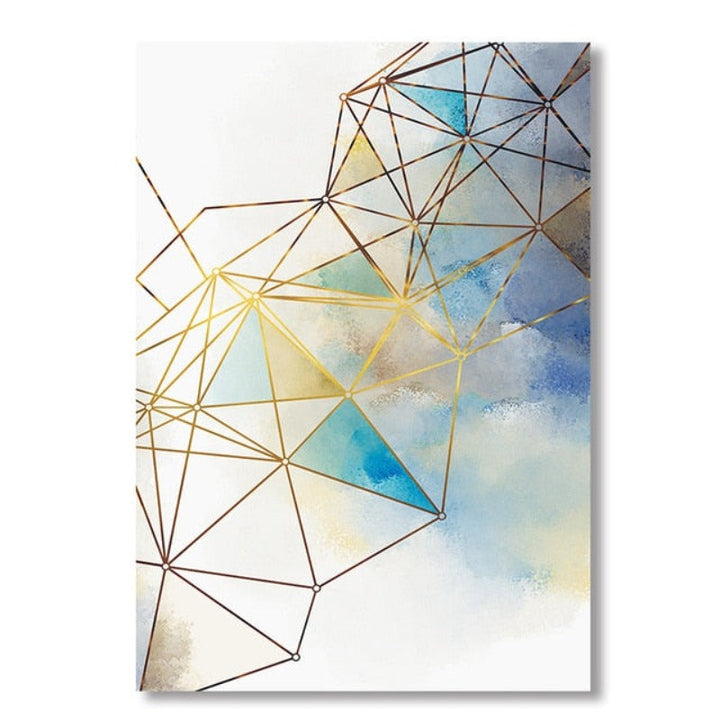 Geometric Line - Canvas Wall Art Painting | Bowlift