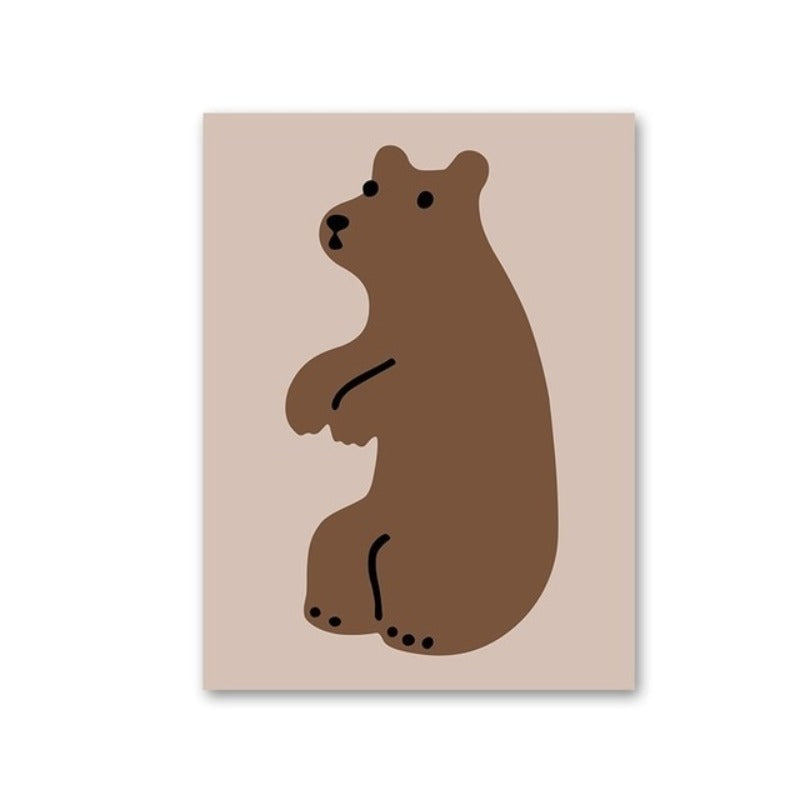 Woodland Animals - Canvas Wall Art Painting | Bowlift