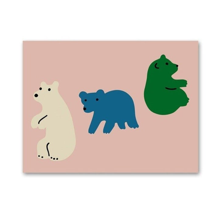 Woodland Animals - Canvas Wall Art Painting | Bowlift