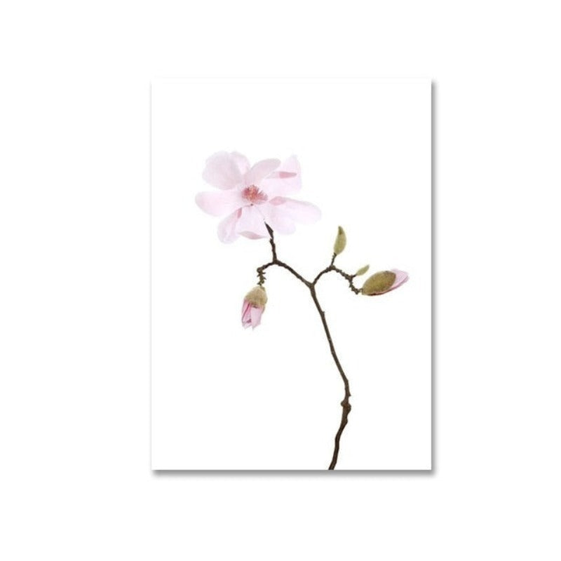 Nordic Scandinavia Floral Pineapple - Canvas Wall Art Painting | Bowlift