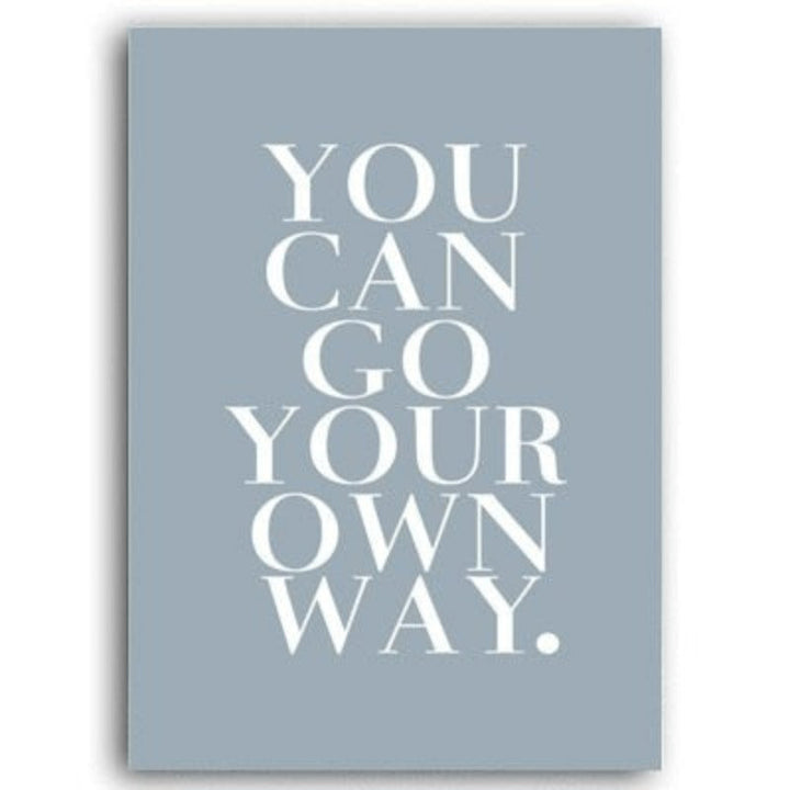 Nordic Landscape Inspiring Quote Posters and Prints - Canvas Wall Art Painting | Bowlift