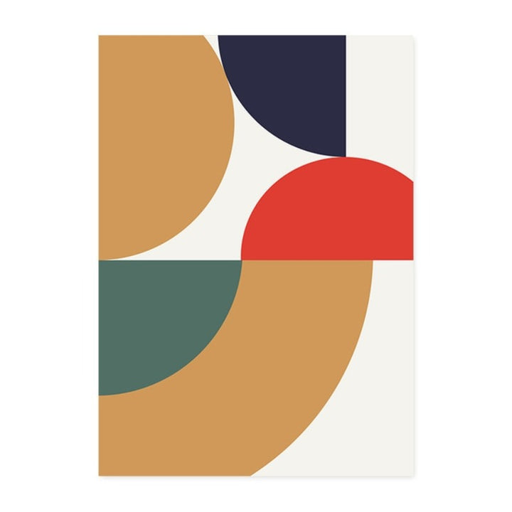 Geometric Color Block Poster and Prints - Canvas Wall Art Painting | Bowlift