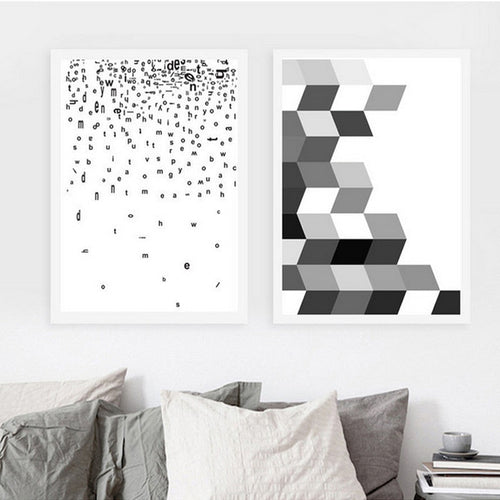 Deer Art Geometric - Canvas Wall Art Painting | Bowlift