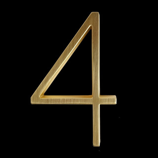 BowLift | Gold Modern House Numbers