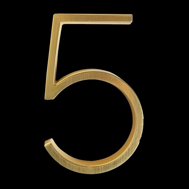 BowLift | Gold Modern House Numbers