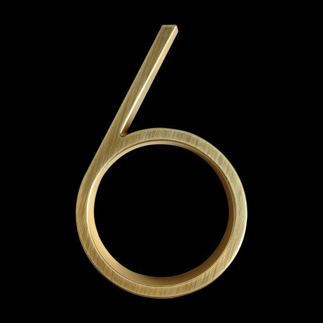 BowLift | Gold Modern House Numbers