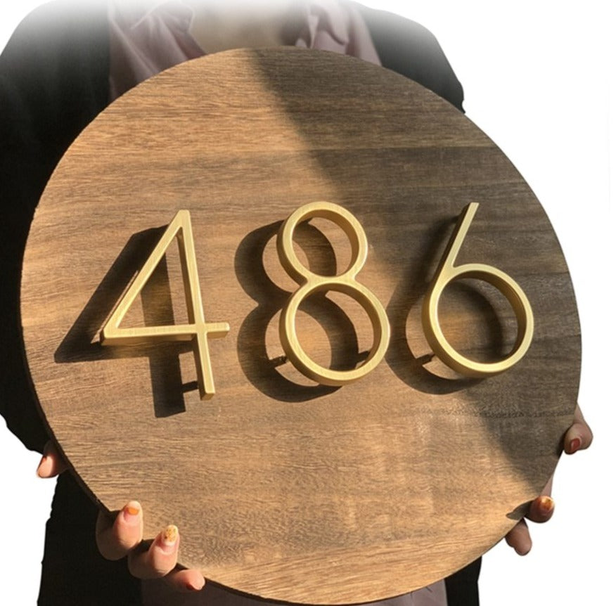 BowLift | Gold Modern House Numbers