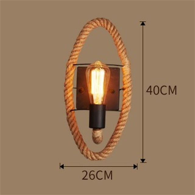 BowLift | Vintage Rope Wall Light
