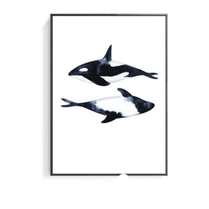 White Shark - Canvas Wall Art Painting | Bowlift