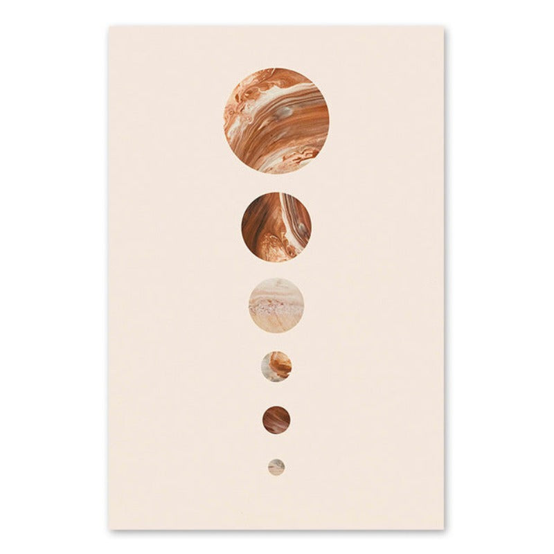 Modern Solar System Planet - Canvas Wall Art Painting | Bowlift