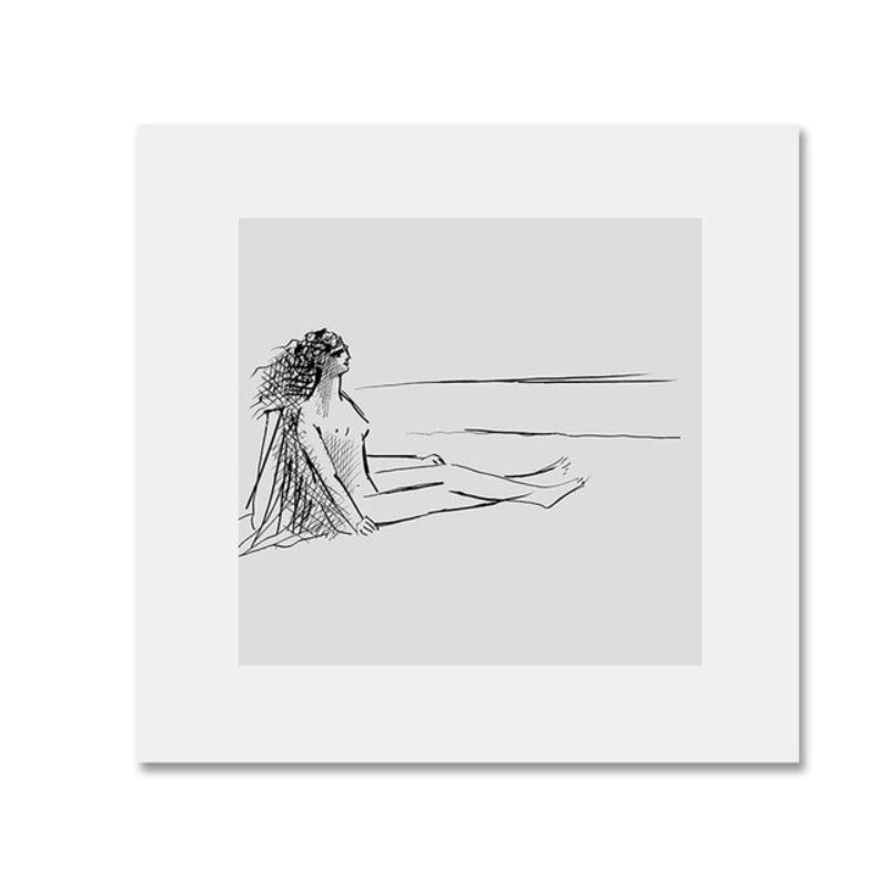 Geometric Europe Figure - Canvas Wall Art Painting | Bowlift