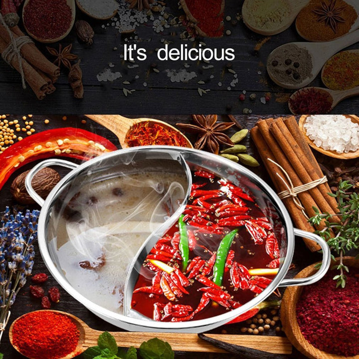 Hot Pot Twin Divided Stainless Steel Pan | Bowlift
