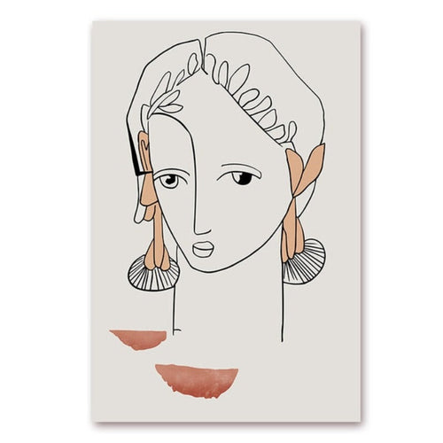 Exotic Female Figures - Canvas Wall Art Painting | Bowlift