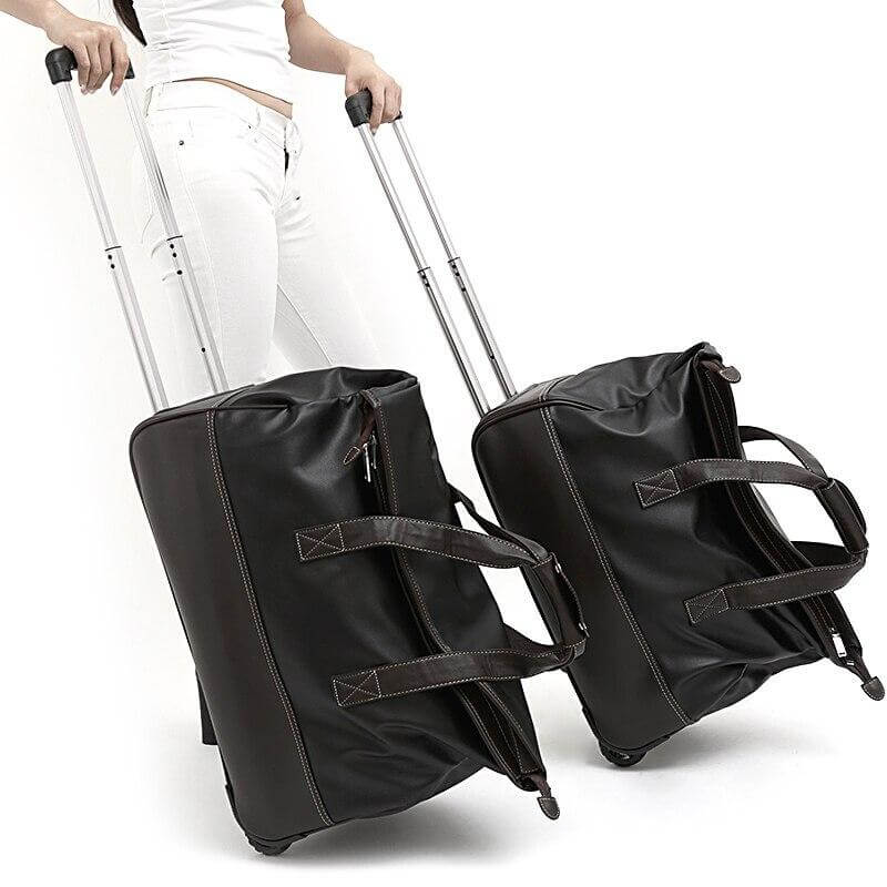 BowLift | Rolling Leather Luggage Waterproof Suitcase