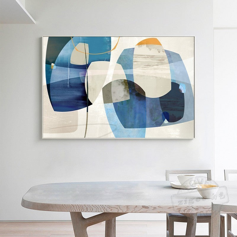 Minimalist Nordic Abstract Colors - Canvas Wall Art Painting | Bowlift