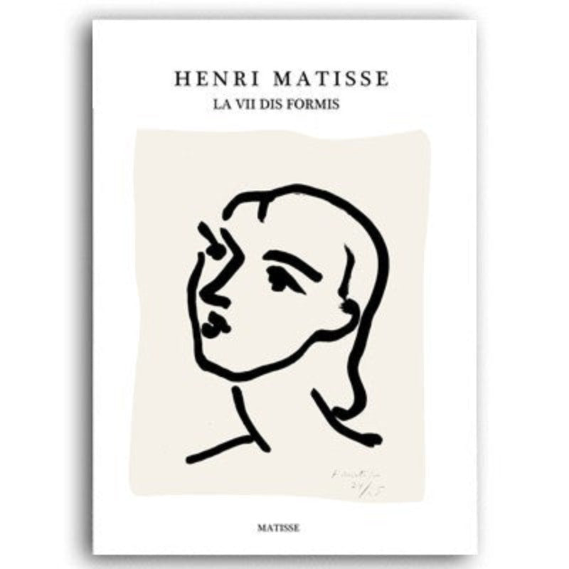 Vintage Abstract Matisse Line Figure Minimalist Europe | Bowlift