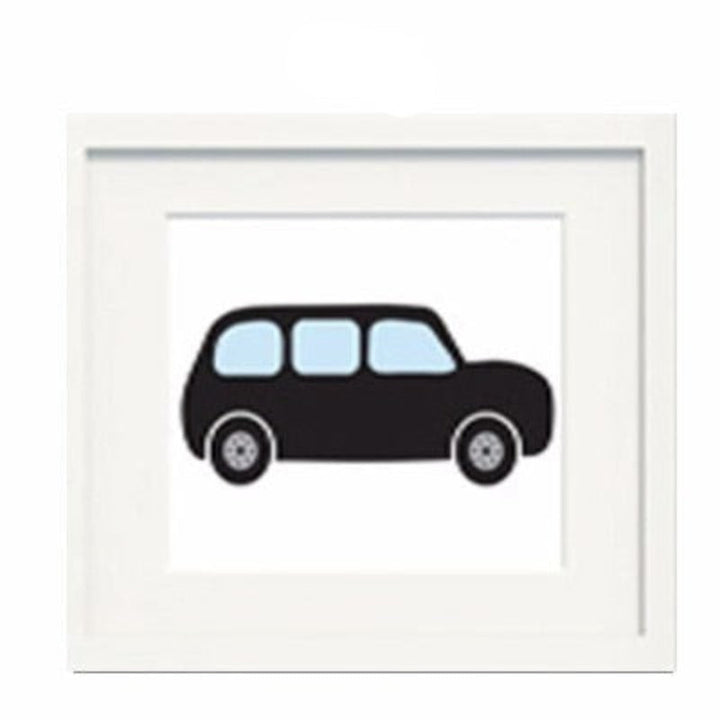 London Bus Theme Nursery Decor - Canvas Wall Art Painting | Bowlift
