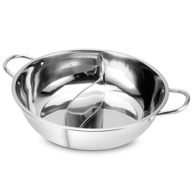 Hot Pot Twin Divided Stainless Steel Pan | Bowlift