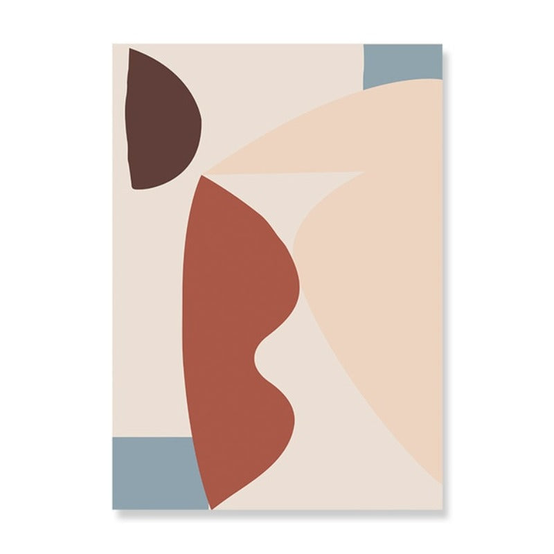 Abstract Warm Geometric Designs - Canvas Wall Art Painting | Bowlift