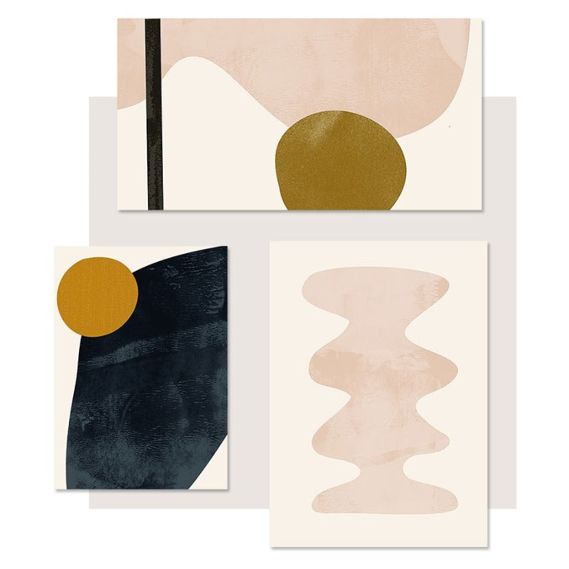 Geometric Abstract Scandinavia Gallery - Canvas Wall Art Painting | Bowlift