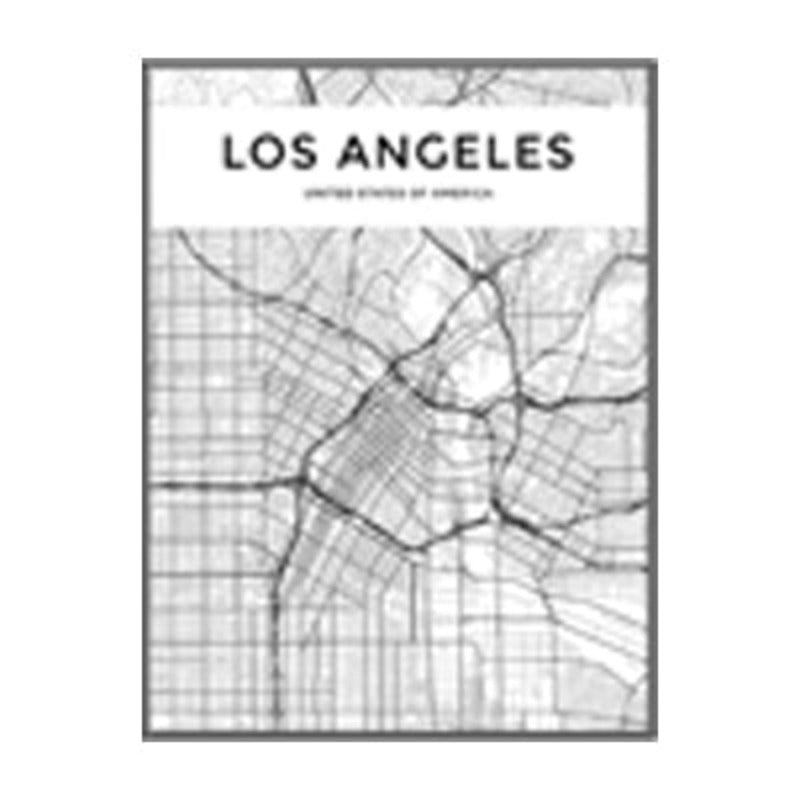 Modern City Maps Travel Contour - Canvas Wall Art Painting | Bowlift