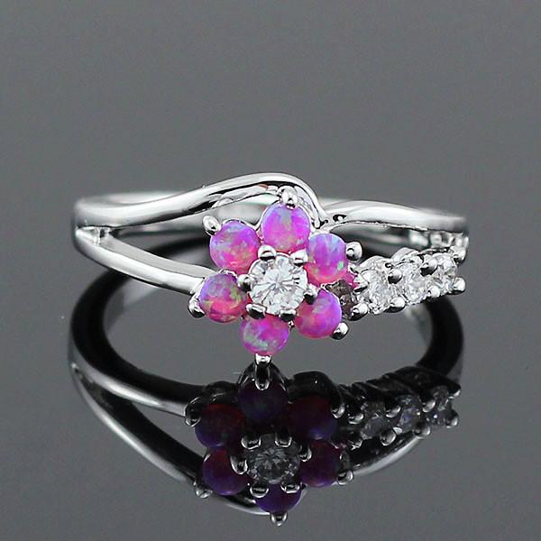 Flower Fire Opal Rings | Bowlift