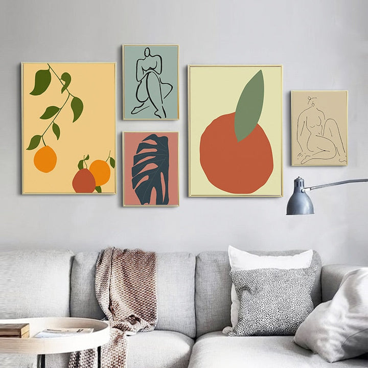Scandinavia Abstract Still Life - Canvas Wall Art Painting | Bowlift