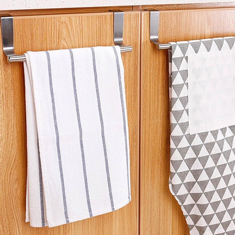 BowLift | Towel holder made of stainless steel for cabinet doors