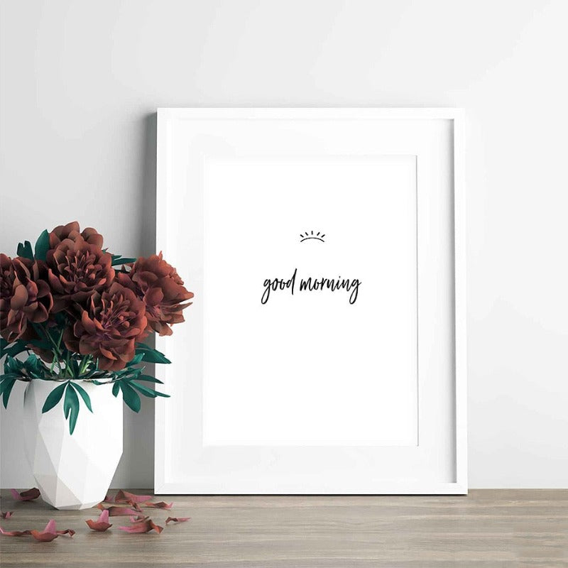 Good Morning And Good Night Eyes - Canvas Wall Art Painting | Bowlift