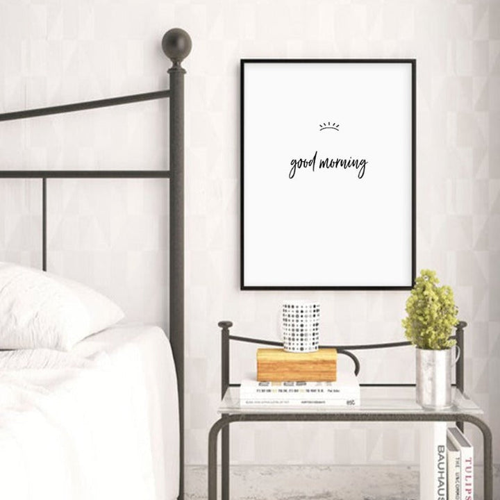 Good Morning And Good Night Eyes - Canvas Wall Art Painting | Bowlift