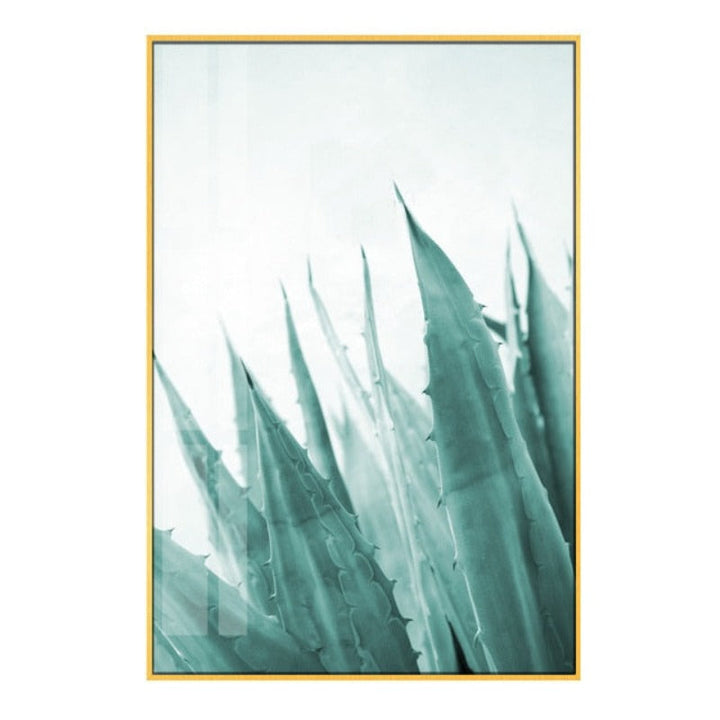 Mint Green Pineapple Plants Prints Nordic Wall Art  - Canvas Wall Art Painting | Bowlift