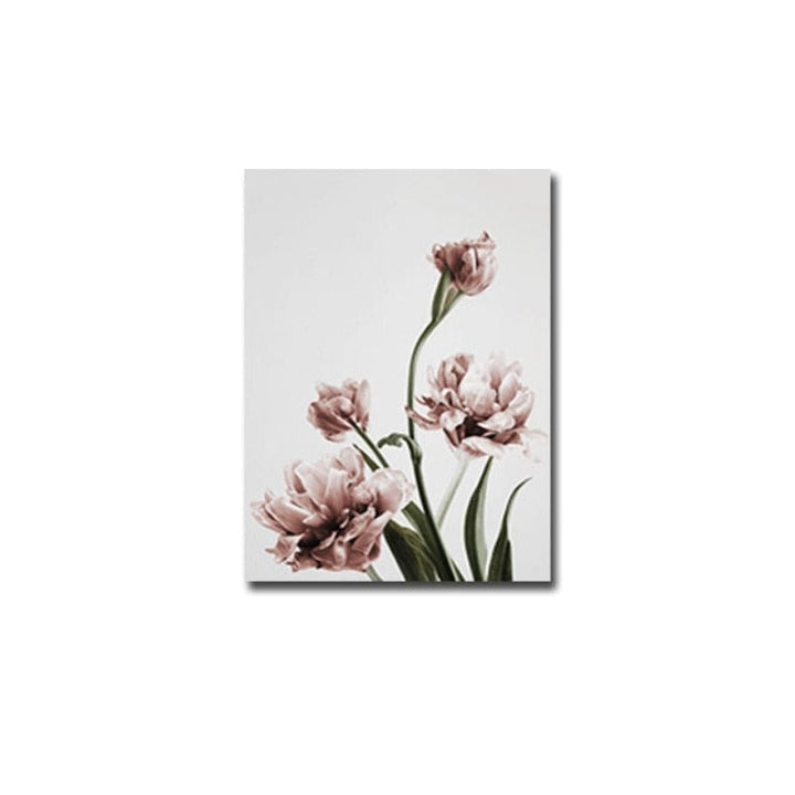 Modern Tulip Flower Prints Wall Art - Canvas Wall Art Painting | Bowlift