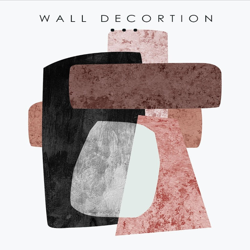 Vintage Geometric Abstract Marble - Canvas Wall Art Painting | Bowlift