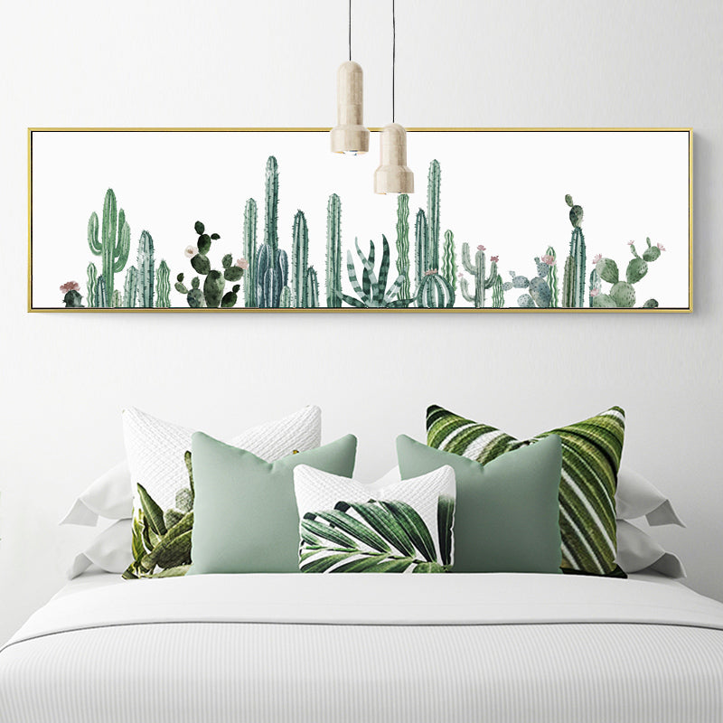 Nordic Cactus Flower Poster Plant - Canvas Wall Art Painting | Bowlift