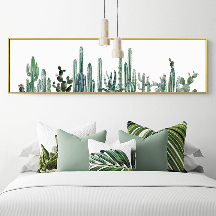 Nordic Cactus Flower Poster Plant - Canvas Wall Art Painting | Bowlift