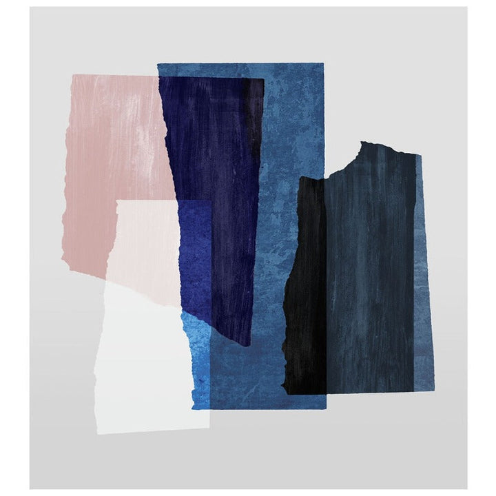 Marble Blue Pink Prints - Canvas Wall Art Painting | Bowlift