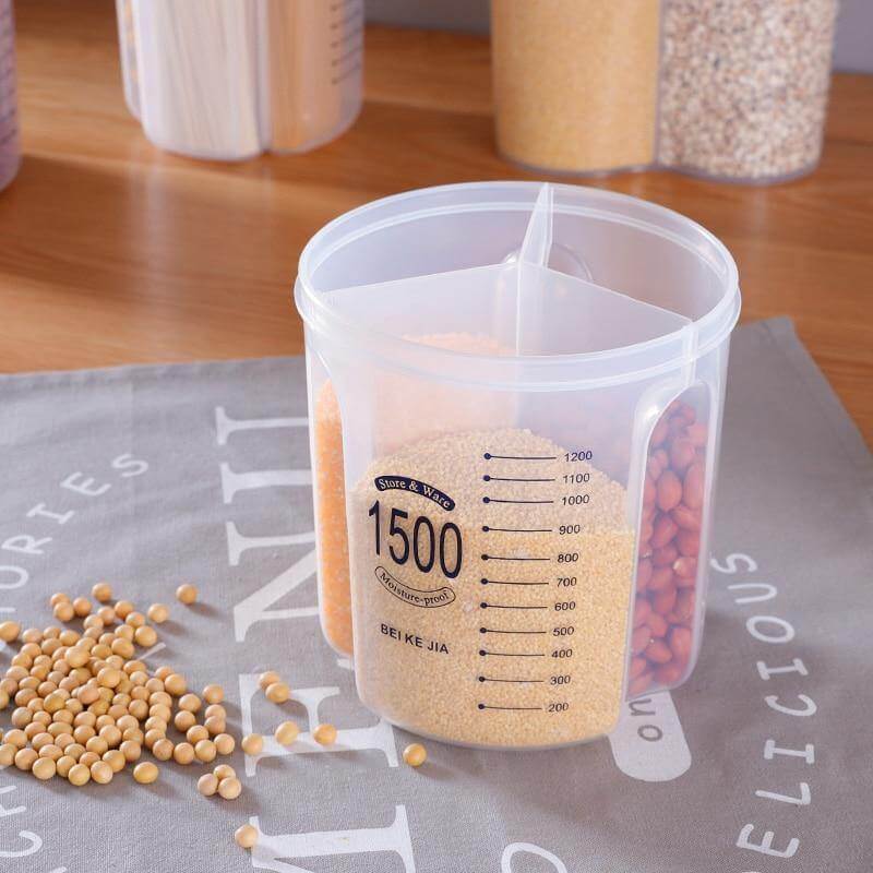 BowLift | Kitchen Transparent Flower Sealed Storage Tank