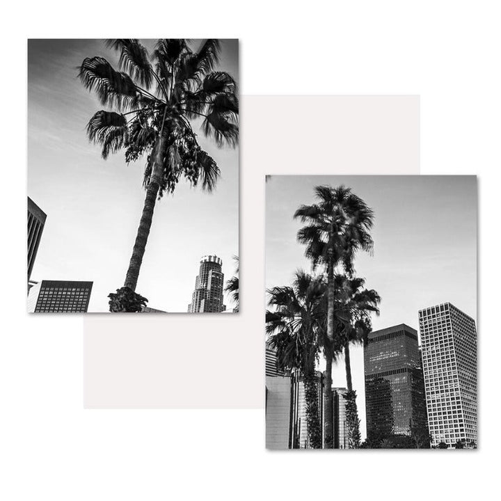 Los Angeles City Map Modern Building Landscape | Bowlift