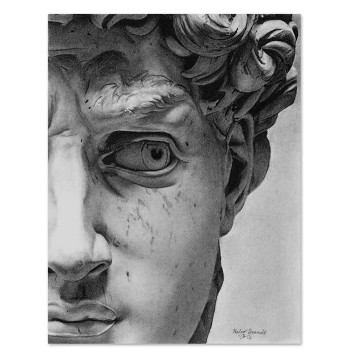Vintage David Plaster - Canvas Wall Art Painting | Bowlift