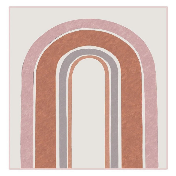 Mid-Century Modern Abstract Gallery Burnt Orange - Canvas Wall Art Painting | Bowlift