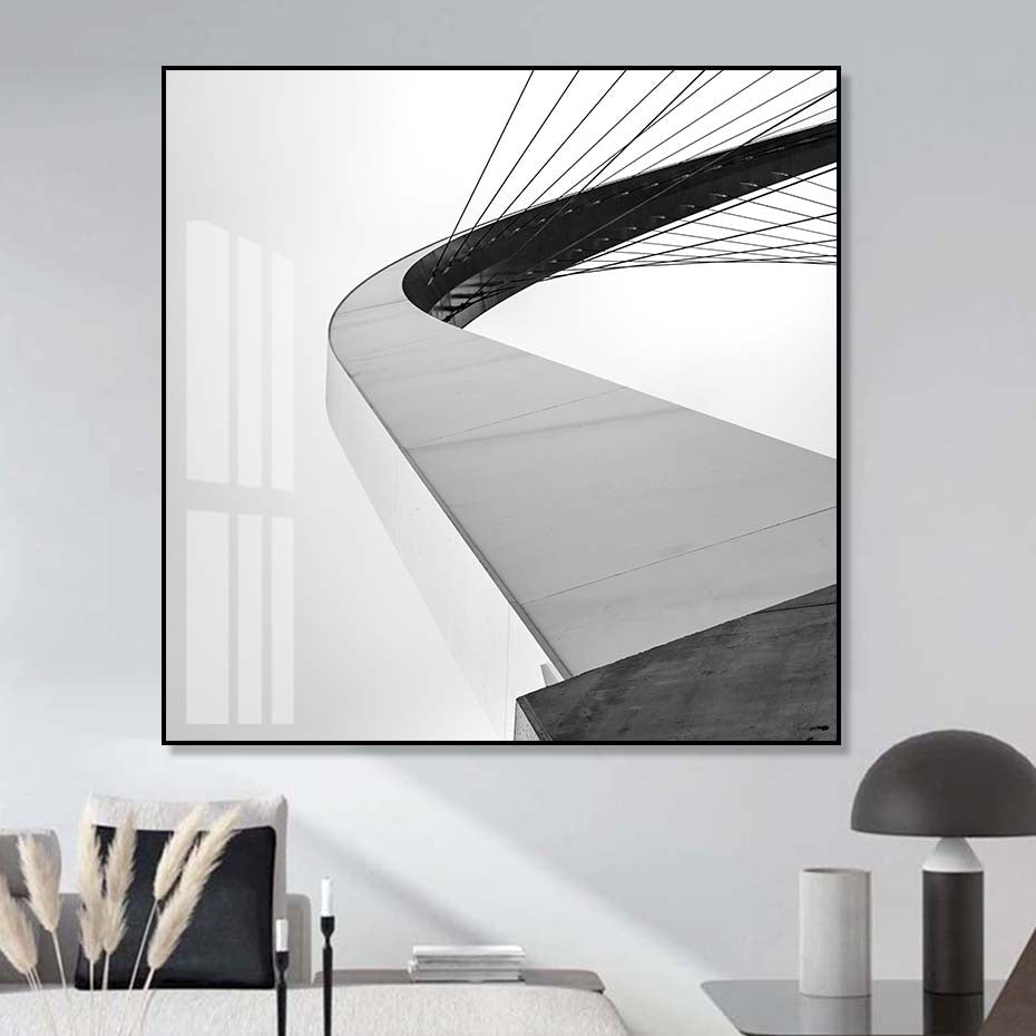 HD Bridge WirePictures - Canvas Wall Art Painting | Bowlift