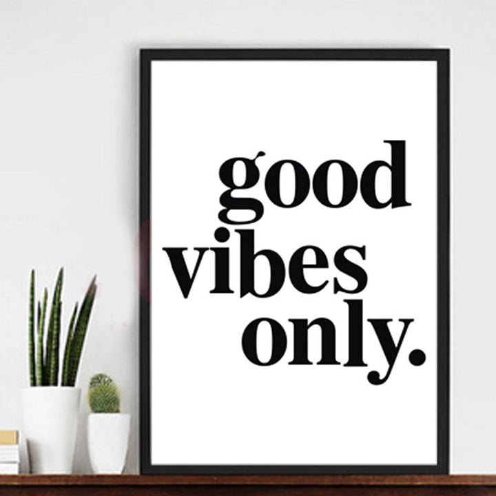Good vibes only - Canvas Wall Art Painting | Bowlift