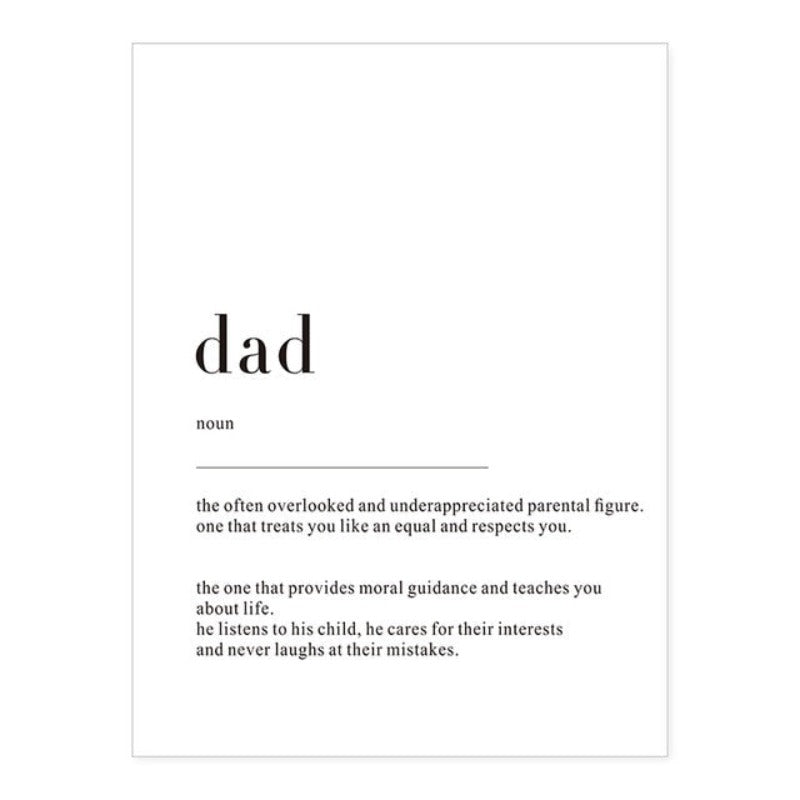 Minimalist Dream Life Definition Quotes - Canvas Wall Art Painting | Bowlift