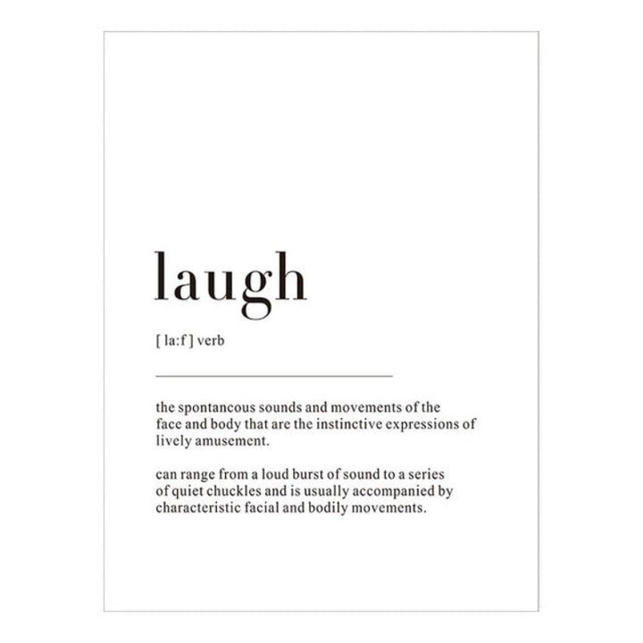 Minimalist Dream Life Definition Quotes - Canvas Wall Art Painting | Bowlift